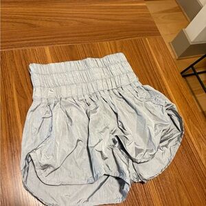 FP Movement Gray Athletic Shorts with Elastic Waistband